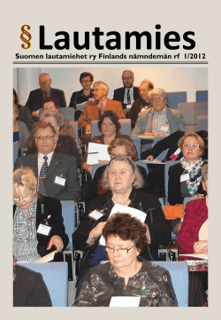 LM 1/2012 - Suomen Maallikkotuomarit ry