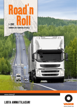 Road`n Roll - Vianorin lehti teiden kuljettajille 1/2012 PDF