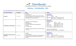 pdf versio: Taivalkoski, Iijoki, Kalastus alueet & luvat 2014