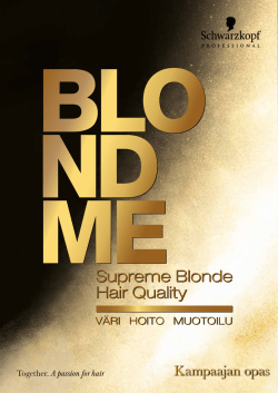 blondme kampaajanopas.pdf - Schwarzkopf Professional
