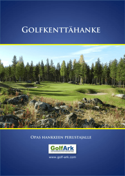 Lataa Golfkenttähankeopas - GolfArk