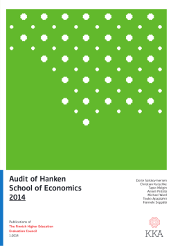 Audit of Hanken School of Economics 2014