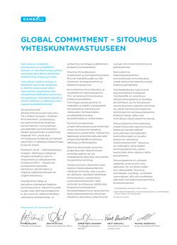 Lue tai lataa Global Commitment - sitoumus yhteiskuntavastuuseen