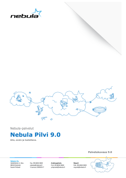 Nebula Pilvi 9.0 palvelukuvaus