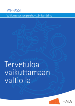 VN-PASSI - Valtiolle.fi