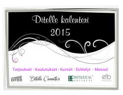 2015 Ditelle-kalenteri