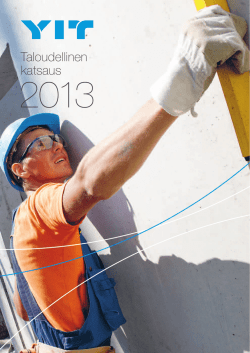 Lataa Taloudellinen katsaus (PDF 4,7 Mt) - Vuosikertomus 2013
