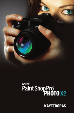 Corel® Paint Shop Pro® Photo X2 -käyttöopas