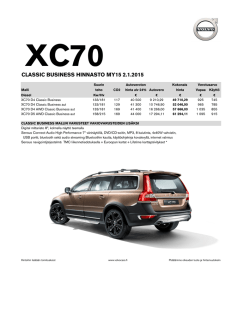 Volvo XC70 Classic Business MY15 1.1.2015