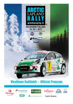 ralli - Arctic Lapland Rally
