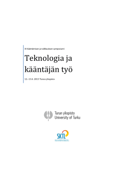 Teknologia ja kääntäjän työ