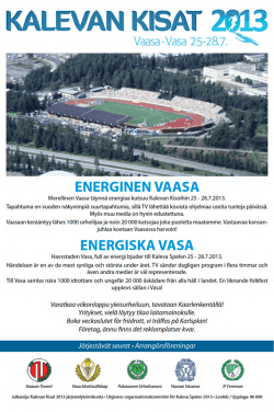 Kalevaspelen i Vasa, 25.27.8.2013.
