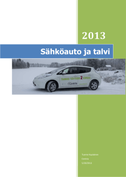 Sähköauto ja talvi (PDF)