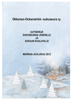 UUTISKIRJE 11-2012.pdf - Okkonen-Ockenström