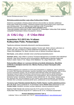 Lisätietoja - Suomen Siirtolaisuusmuseo