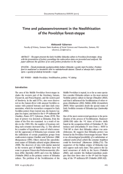 Time and palaeoenvironment in the Neolithisation of the