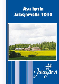 Asu hyvin Jalasjärvellä 2010