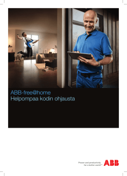 ABB-free@home Helpompaa kodin ohjausta