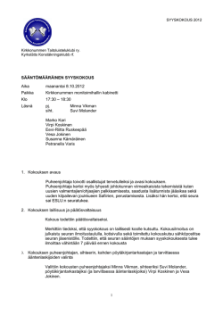 KTK syyskokous_2012.pdf - Kirkkonummen Taitoluisteluklubi ry