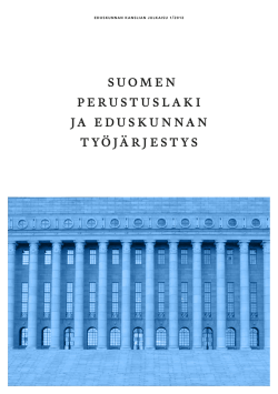 suomen perustuslaki ja eduskunnan työjärjestys