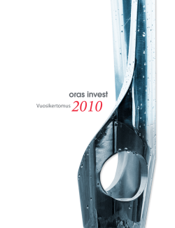 Oras Investin vuosikertomus 2010 (pdf 4.3 MB)