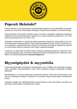 mediakortistamme - Popcult Helsinki