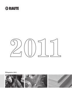 Konsernitilinpäätös 2011 (pdf) - Raute