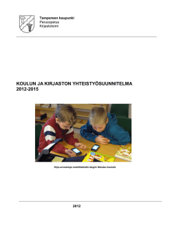 koulun ja kirjaston yhteistyösuunnitelma 2012-2015