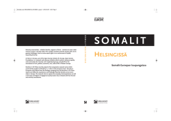 Somalit Helsingissa - Open Society Foundations