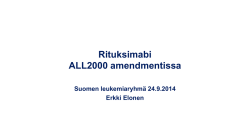 Rituksimabi ALL2000 amendmentissa