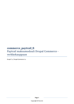 commerce_paytrail_fi Paytrail maksumoduuli Drupal