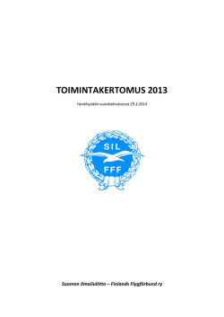 TOIMINTAKERTOMUS 2013.pdf - Ilmailu