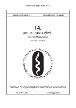 Jäsenlehti Vol. 33 Nro 4/2012