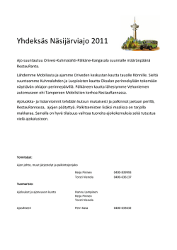 Yhdeksäs Näsijärviajo 2011 - Tampereen Seudun Mobilistit