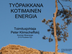 Toimitusjohtaja Peter Klimscheffskij Suomen