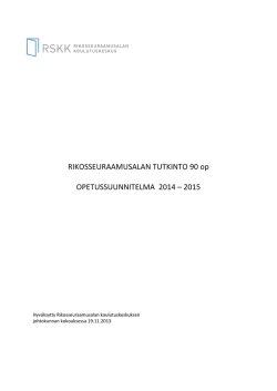 OPS 2014-2015.pdf - Rikosseuraamusalan koulutuskeskus