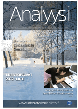 2012 - Suomen Laboratorioalan Liitto ry