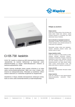 CI/OS 730 -keskitin