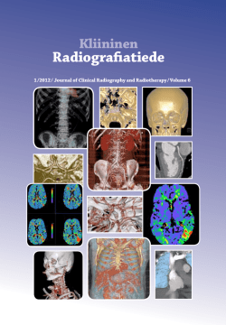 Vol 6 2012 - Suomen röntgenhoitajaliitto