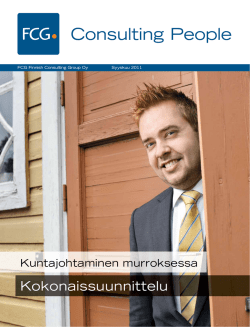 Kokonaissuunnittelu - Finnish Consulting Group