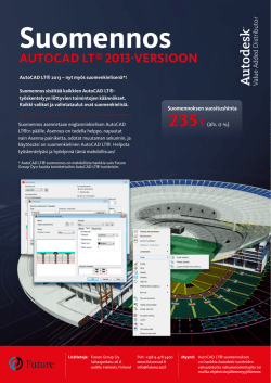 Suomennos AuToCAD LT® 2013-verSioon - CAD
