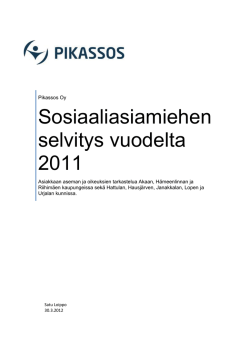 Sosiaaliasiamiehen selvitys vuodelta 2011