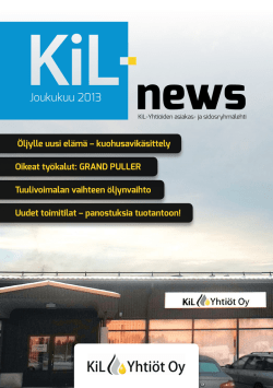 Joukukuu 2013 - KiL Yhtiöt OY