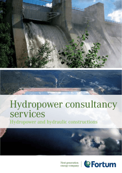 Hydropower consultancy services