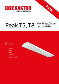 Peak T5, T8 Monikäyttöinen perusvalaisin