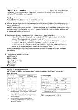 MAA17/MAB7 koe ja ratkaisut välivaiheineen (PDF)