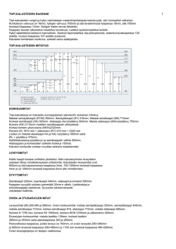 Lataa standardoidut tekniset tiedot ja mitat pdf:nä.