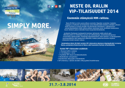 Golden ViP surkee - Neste Oil Rally Finland