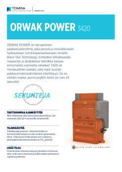 Orwak pOwer 3420 - Lassila & Tikanoja