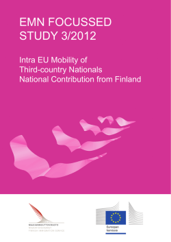 EMN FOCUSSED STUDY 3/2012 - Euroopan muuttoliikeverkosto